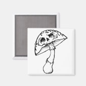 Aimant crâne de champignon (Recto/Verso)