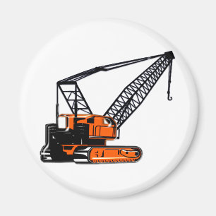 Aimant Crane de construction orange