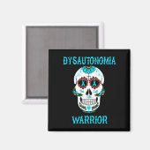 Aimant Crâne de guerrier/sucre...Dysautonomia (Recto/Verso)