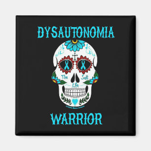 Aimant Crâne de guerrier/sucre...Dysautonomia