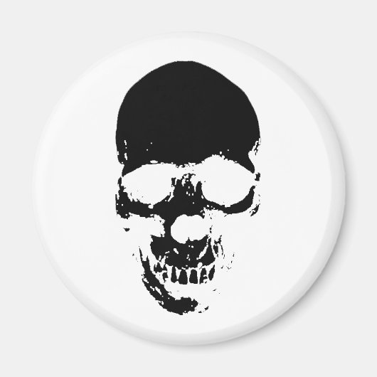 Aimant Crâne de la faucheuse noire (Devant)