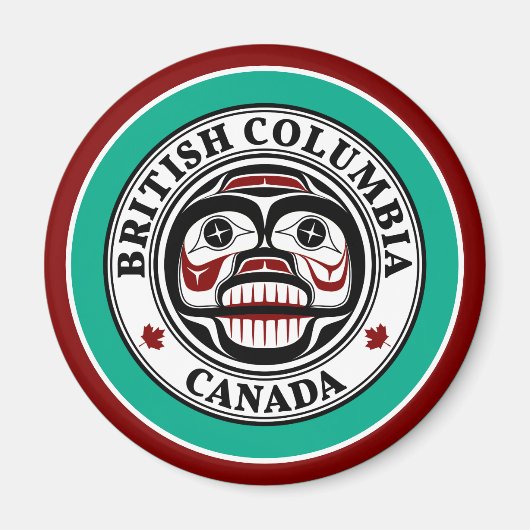 Aimant Crâne de pleurs de l'art rouge amérindien (Devant)