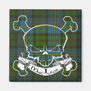 Aimant Crâne de tartan de MacLeod