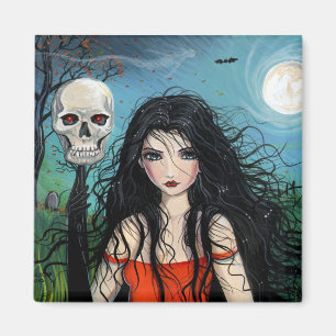 Aimant Crâne de Vampire Halloween