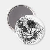 Aimant Crâne d'empreintes digitales (Recto/Verso)