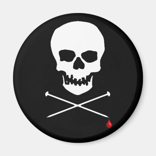 Aimant crâne et aiguille (Devant)