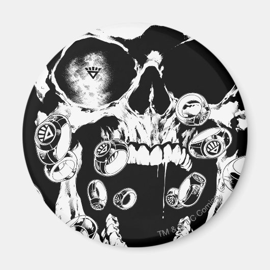 Aimant Crâne et anneaux (Devant)