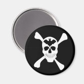 Aimant crâne et os croisés (Recto/Verso)