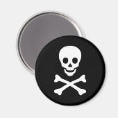 Aimant Crâne et os croisés (Recto/Verso)