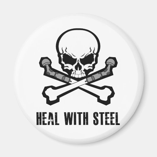 Aimant Crâne et os croisés (Devant)