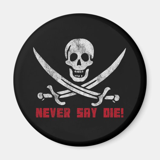 Aimant Crâne et os croisés (Devant)