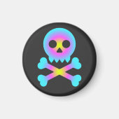 Aimant Crâne et os croisés (Devant)