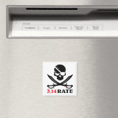 Aimant Crâne et sabres pirates (In Situ (Lave-vaisselle))