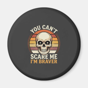 Aimant Crâne Halloween plus courageux Design Horreur Rétr