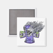 Aimant Crâne hurlant 2 (Recto/Verso)