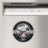 Aimant Crâne Lady Chef (In Situ (Lave-vaisselle))