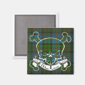 Aimant Crâne MacLeod Tartan (Recto/Verso)