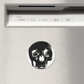 Aimant Crâne noir - Image négative (In Situ (Lave-vaisselle))