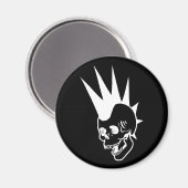 Aimant Crâne Punk personnalisable (Recto/Verso)
