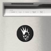 Aimant Crâne Punk personnalisable (In Situ (Lave-vaisselle))