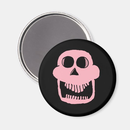 Aimant Crâne rose 1 (Recto/Verso)
