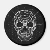 Aimant Crâne Spiderweb (Devant)