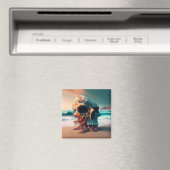 Aimant Crâne sur la plage (In Situ (Lave-vaisselle))