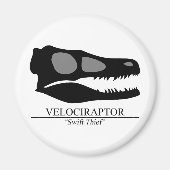Aimant Crâne Velociraptor (Devant)