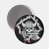 Aimant Crâne viking (Recto/Verso)