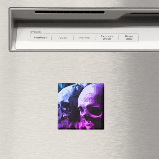 Aimant crâne violet/bleu (In Situ (Lave-vaisselle))