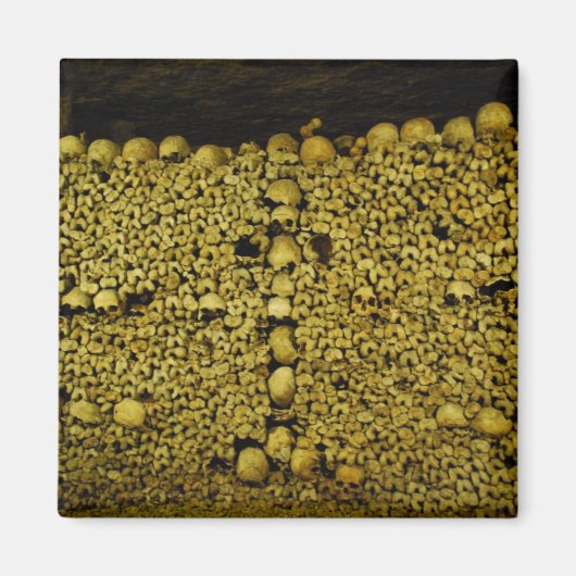 Aimant Crânes et os catacombes de Paris (Devant)