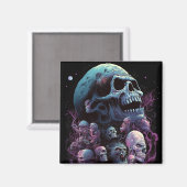 Aimant Crânes monstres Horreur Art (Recto/Verso)