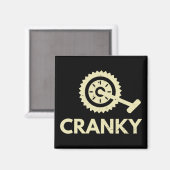 Aimant Cranky / Vélo / Cycliste (Recto/Verso)