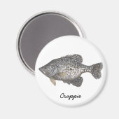 Aimant CRAPPIE, Crappie (Recto/Verso)