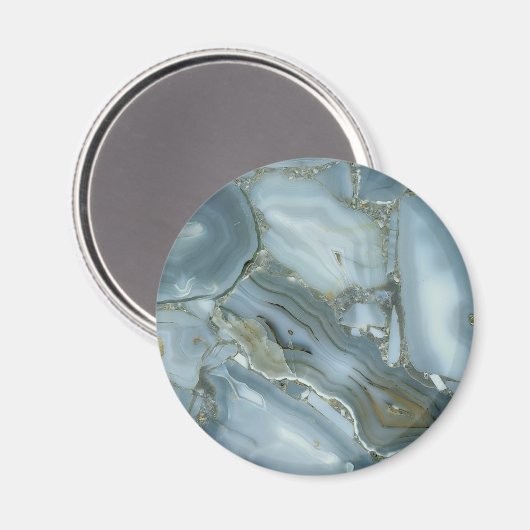 Aimant Craqué gris gris vert bleu marbre texture (Recto/Verso)