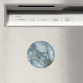 Aimant Craqué gris gris vert bleu marbre texture (In Situ (Lave-vaisselle))