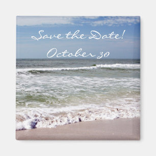 Aimant Crash des vagues sur la plage de sable