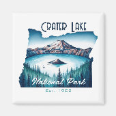 Aimant Crater Lake National Park Souvenir Cadeau (Devant)