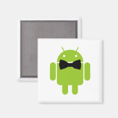 Aimant Cravate Formelle Bow Android Robot Icon (Recto/Verso)