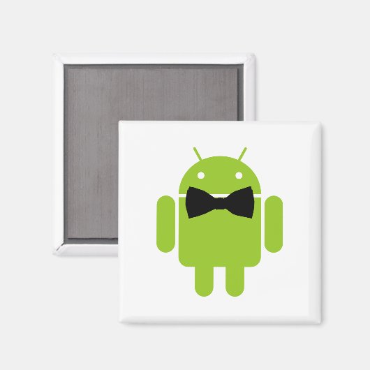 Aimant Cravate Formelle Bow Android Robot Icon (Recto/Verso)