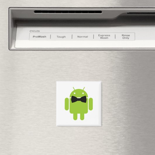 Aimant Cravate Formelle Bow Android Robot Icon (In Situ (Lave-vaisselle))
