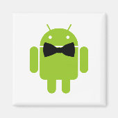 Aimant Cravate Formelle Bow Android Robot Icon (Devant)