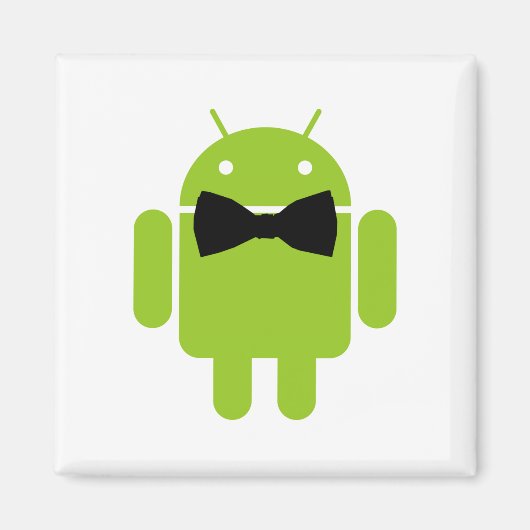 Aimant Cravate Formelle Bow Android Robot Icon (Devant)