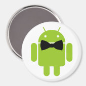 Aimant Cravate Formelle Bow Android Robot Icon (Recto/Verso)