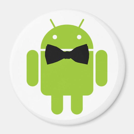 Aimant Cravate Formelle Bow Android Robot Icon (Devant)