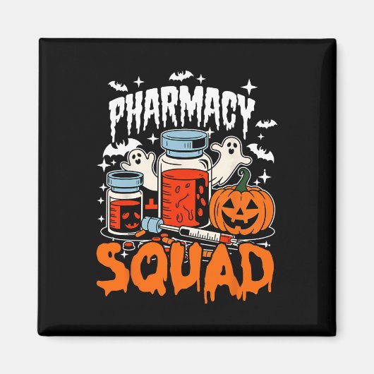 Aimant Cravate Pills Pharmad Squad Pharmacist Technicien (Devant)