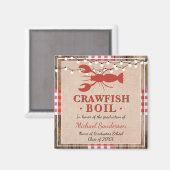 Aimant Crawfish Boil Lobster Graduation Party Rustique (Recto/Verso)