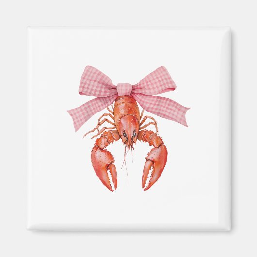 Aimant Crawfish Coquette Crawfish Bow Crawfish Boil Lobst (Devant)