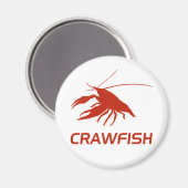 Aimant crawfish's silhouette (Red) (Recto/Verso)