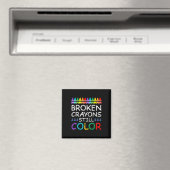 Aimant Crayons brisés Prévention du suicide par couleur (In Situ (Lave-vaisselle))